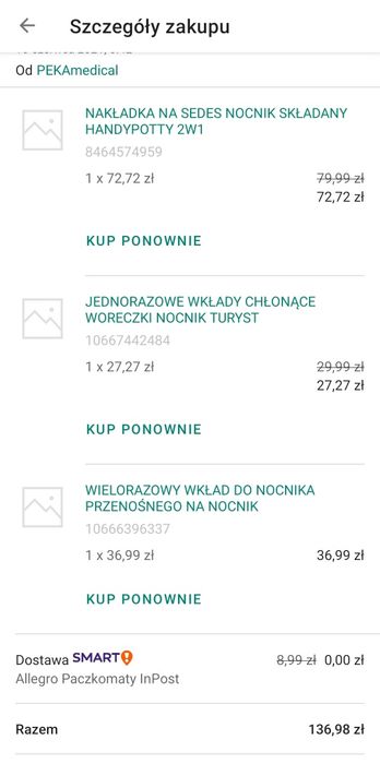 Nocnik turystyczny HANDYPOTTY 2W1 ,nakładka wielorazowa,woreczki.DoNeg