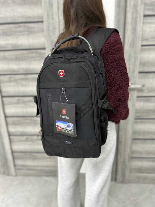 Швейцарський РЮКЗАК з ортопедичною спинкою! Шкільний СУМКА + зарядка!