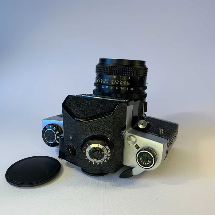 Câmara Kiev 60 TTL – conjunto completo com caixa original (1988)64750949296257121