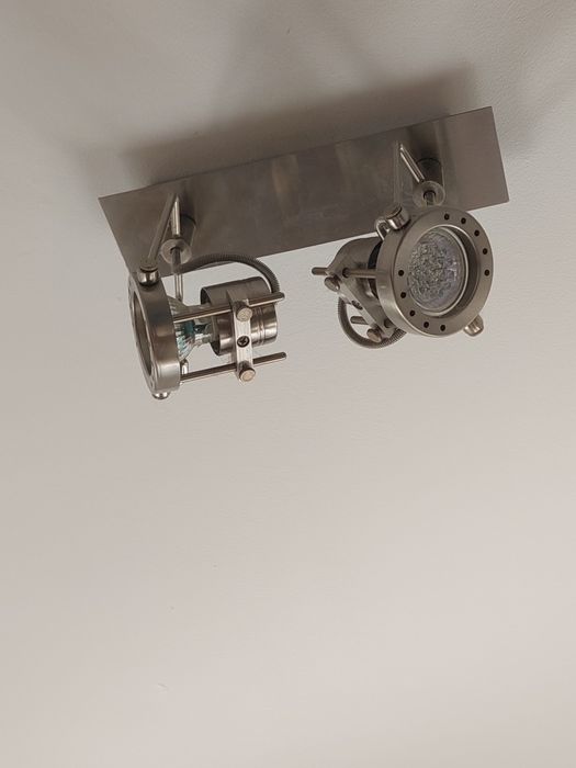 Lampa sufitowa i kinkiet inox