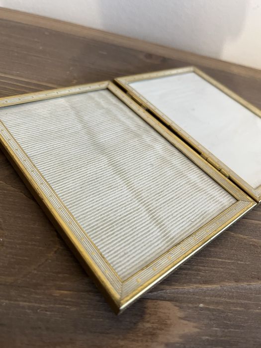 Ramka na zdjęcia fotki obrazek mosiądz vintage