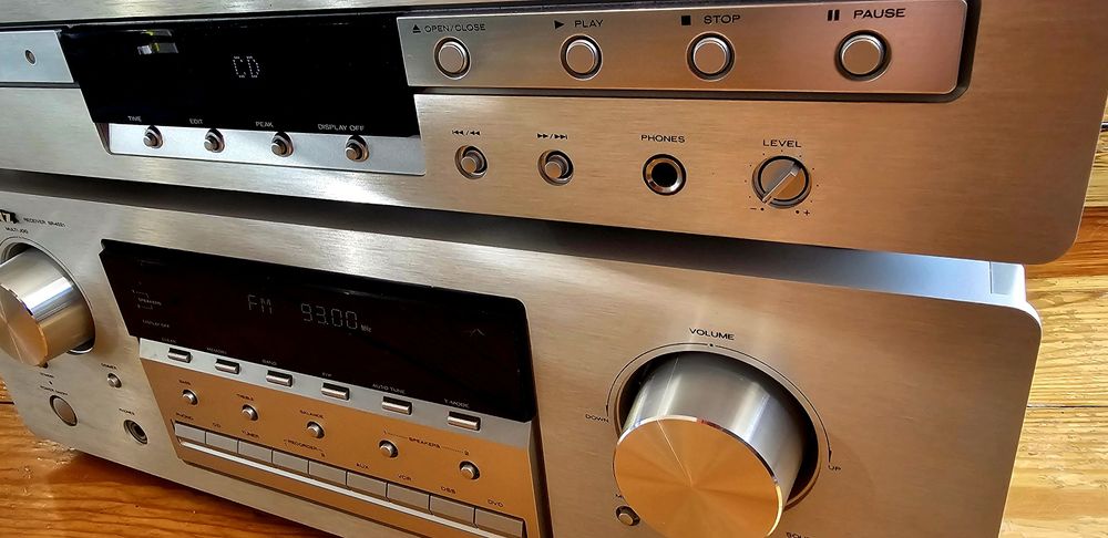 Marantz SR4021 Amplituner 2.0, CD5001 oryginalne piloty - idealny stan