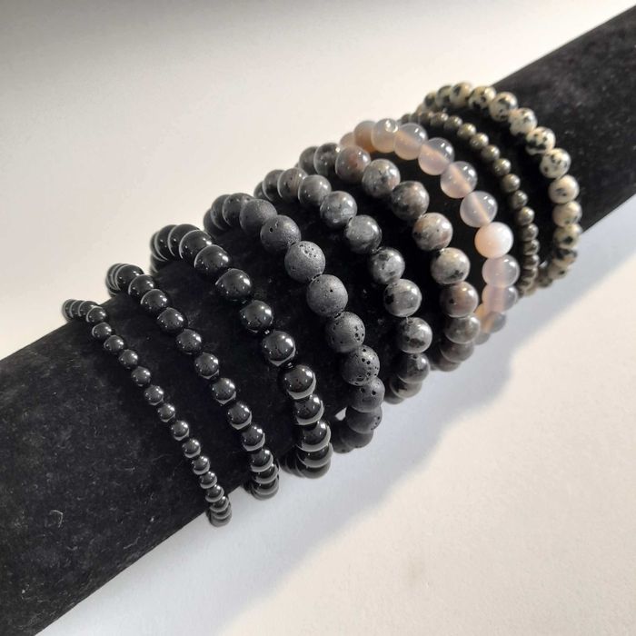 Pulseiras de pedras semipreciosas