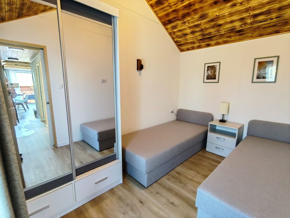 Lake Box,domek z działką na wyłączność.Jezioro  Białe,Okuninka,bardzo blisko plaży