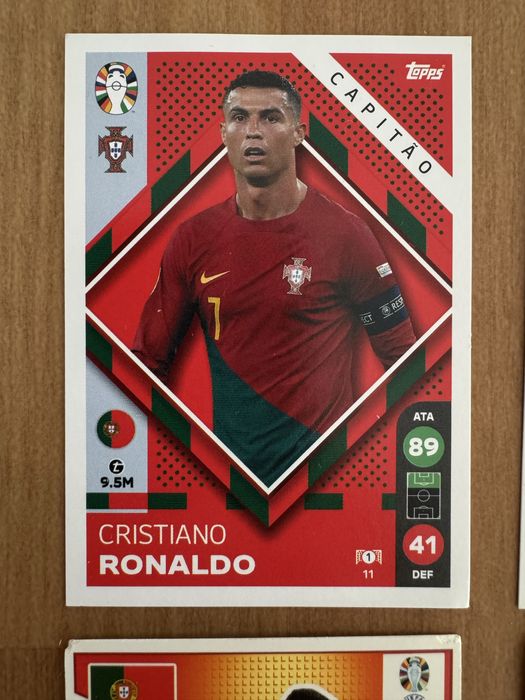 Cartas euro 2024 Cristiano Ronaldo/ kylian Mbappé