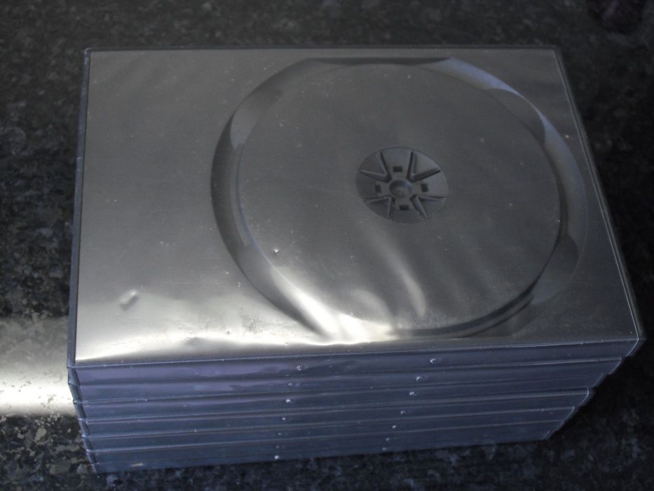 6 Caixas de DVD's/CD's duplas novas