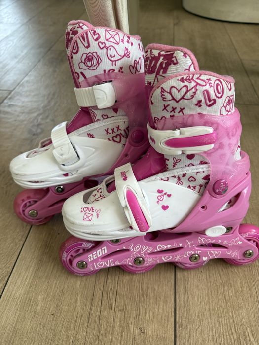 Роликові ковзани Neon Inline Pink, р. 30-33