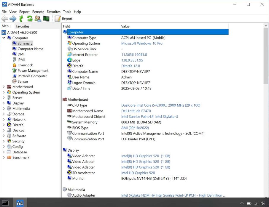 Продам ноутбук Dell Latitude E7470