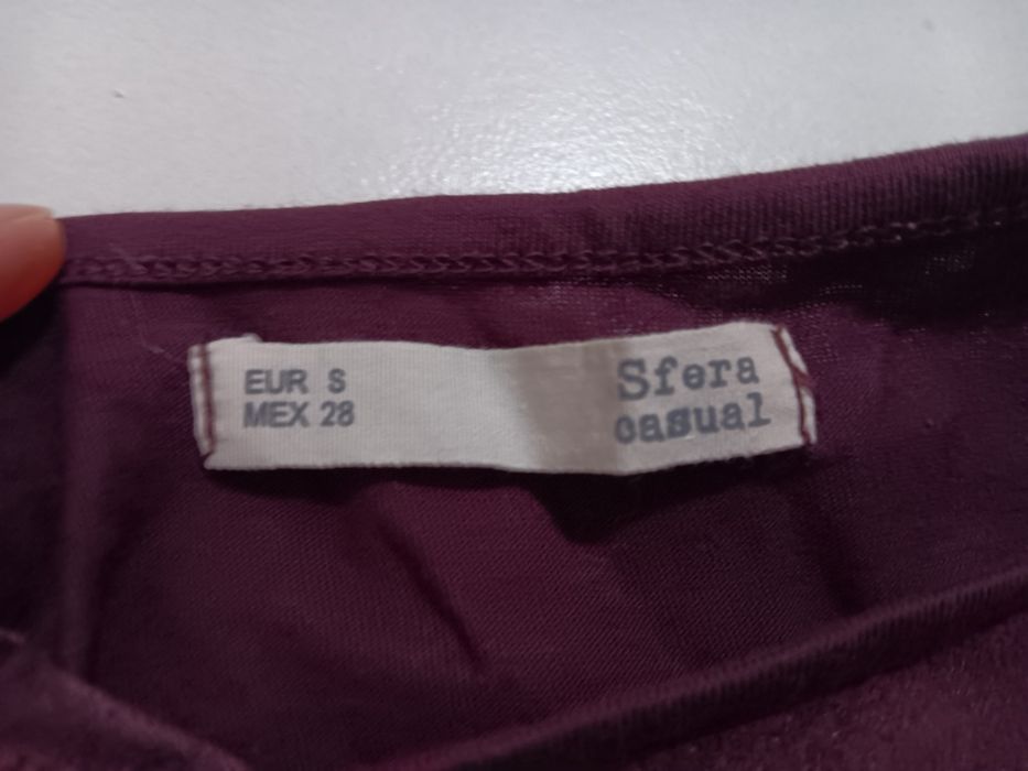 Blusa (cor uva) c/ franjas