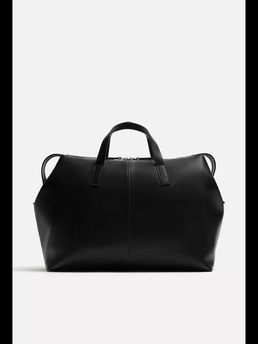 Saco De  Viagem Em Pele Zara NOVO