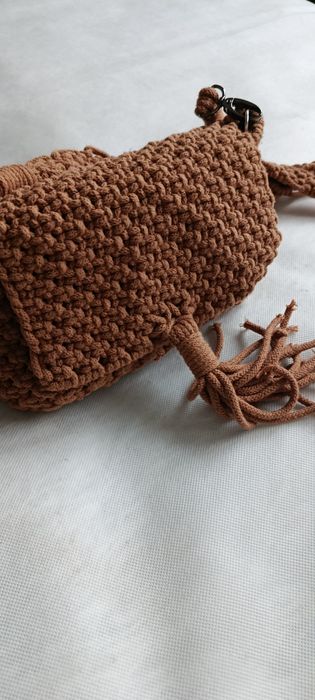 Torebka boho frędzle handmade