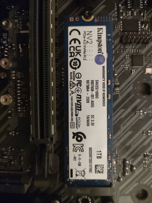 SSD Kingston NV3 1TB M.2 NVMe PCIe 4.0M-PRO II + SSD 1TB (б\у)