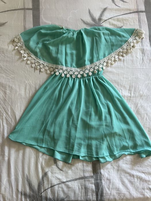 Vestido verde menta/turquesa