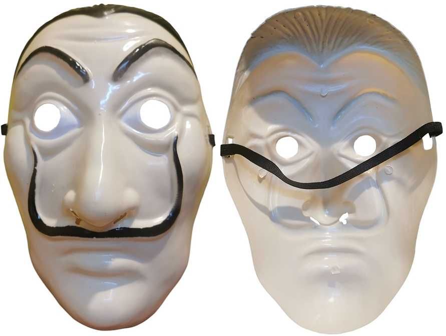Maska karnawałowa Maschera Salvador Dali Dom z papieru Bella Ciao