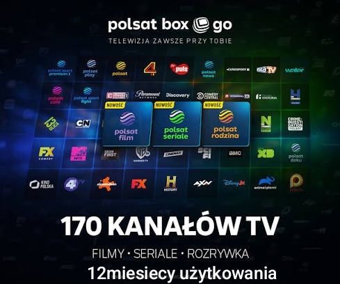 TV Polsat Box Go z Pakietami Bezterminowymi usługa na 12mies.Online