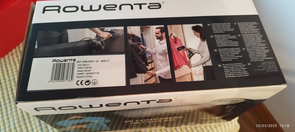 Ferro vertical a vapor Rowenta