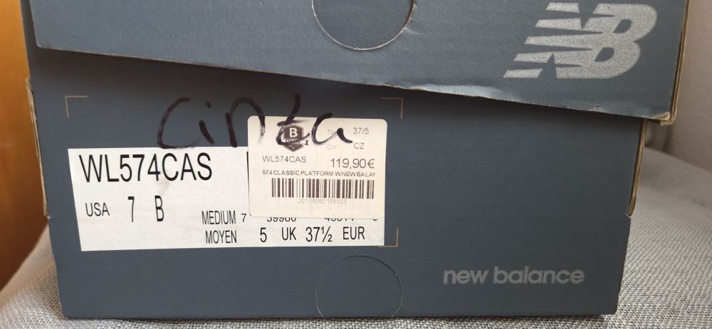 Sapatilhas New Balance cinza – como novas