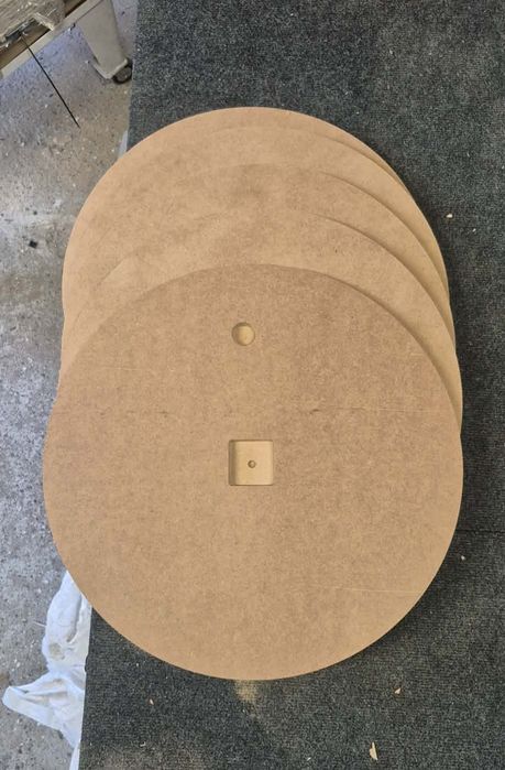 Baza zegar 50cm mdf żywica frezowanie cnc