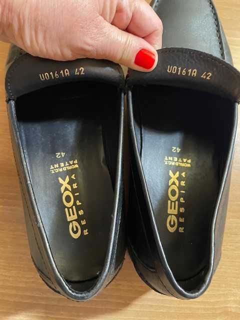 Sapatos Mocassim Geox Preto Tam. 42 Como Novos