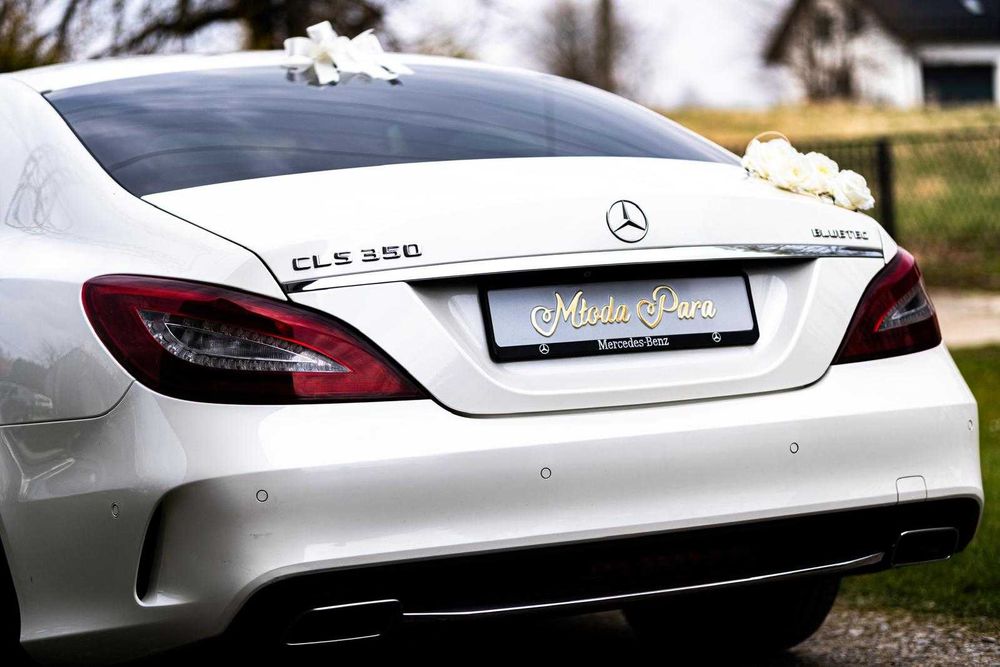 Mercedes CLS Biała Perła Samochód /Auto do Ślubu Wesele Cennik