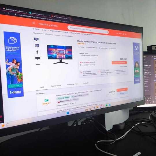 Monitor Gigabyte Aorus M28U Arm Edition IPS Edge LED 28" 4K UHD 144Hz