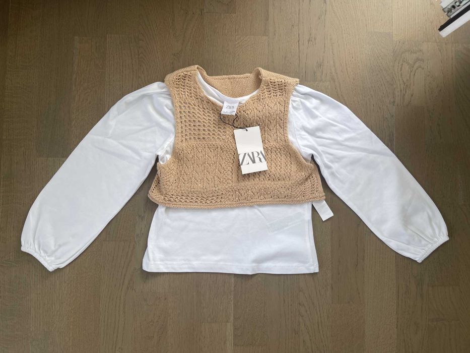 Пакет лот нових фірмових речей на дівчинку Zara HM для школи 122 розмір