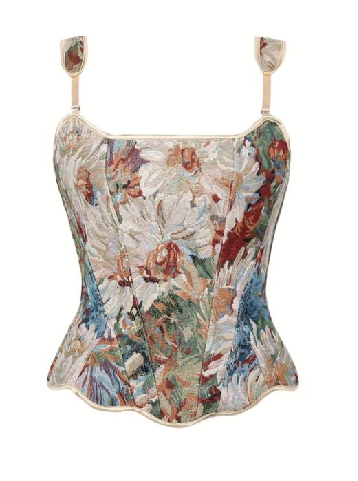 Корсети з квітковим принтом