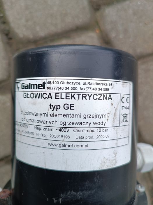 Grzałka głowica elektryczna Galmet  typ GE 4500 w