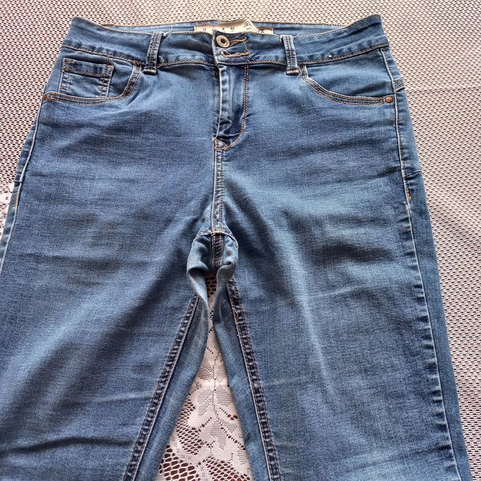 Spodnie wysoki stan damskie denim co