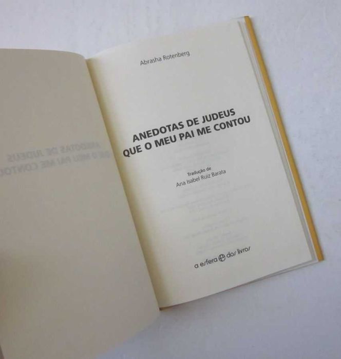 Abrasha Rotenberg - ANEDOTAS de JUDEUS QUE O MEU PAI me CONTOU