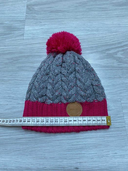 Czapka zimowa Reima rozmiar 48/50 wool wełna wełniana z pomponem