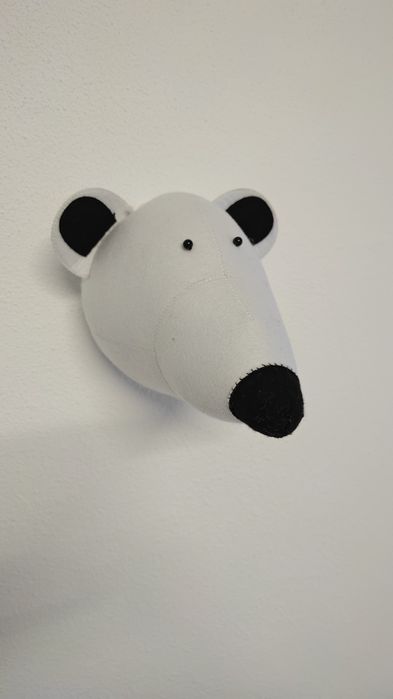 Cabeça de Peluche Decorativa em Feltro