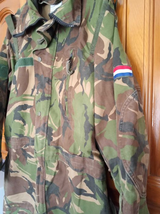 Fato macaco camuflado militar Exército Holandês KL macacão DPM