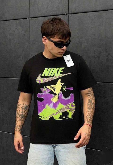 Nike Jordan Новая Футболка — Найк PSG Paris — Большой Принт