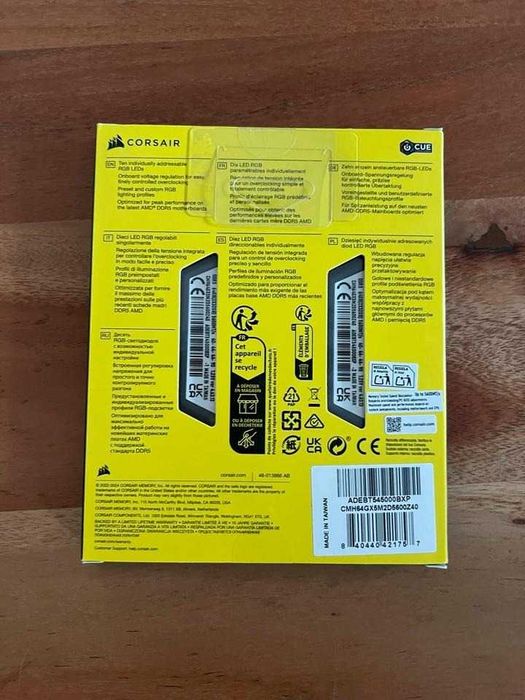 Corsair Vengeance RGB DDR5 64GB (2x32GB) 5600MHz NOWY