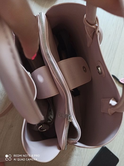 Torebka pudrowy roz lato reserved