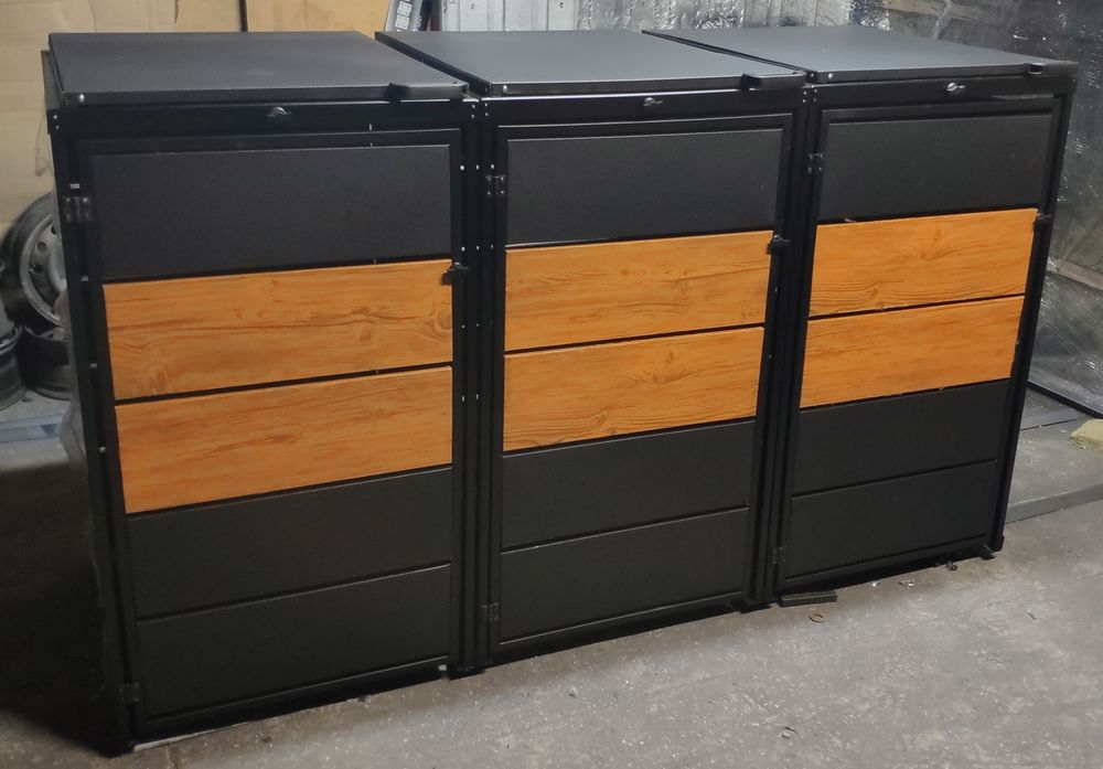 Zabudowa koszy na śmieci, montaż.