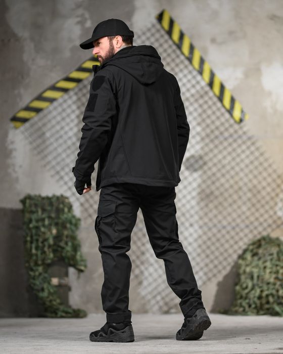 Весна осінь 6 речей у комплекті тактичний костюм 6в1 STABITEX чорний