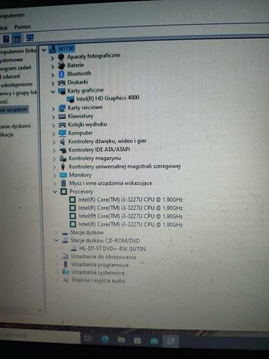 Laptop Dell Vostro 2521 8GB RAM SSD 240GB i3-3227U 1,9Ghz Windows 7 Pro