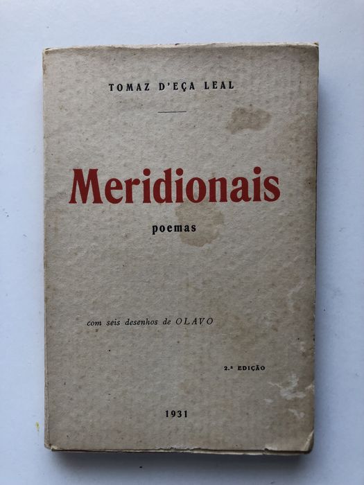 Livro de poesia de Tomaz d ‘ Eça Leal