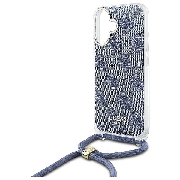 Guess GUHCP16SHC4SEB iPhone 16/6.1" niebieski/blue hardcase Crossbody