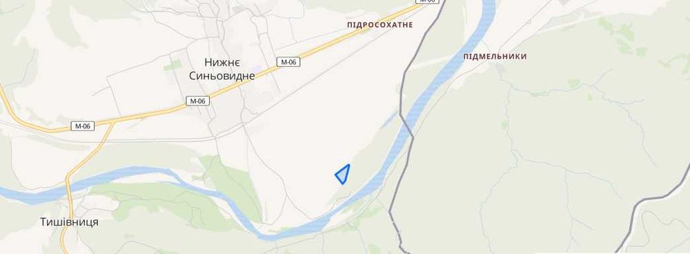 Земельна ділянка 1 га, Нижнє Синьовидне, біля р. Стрий