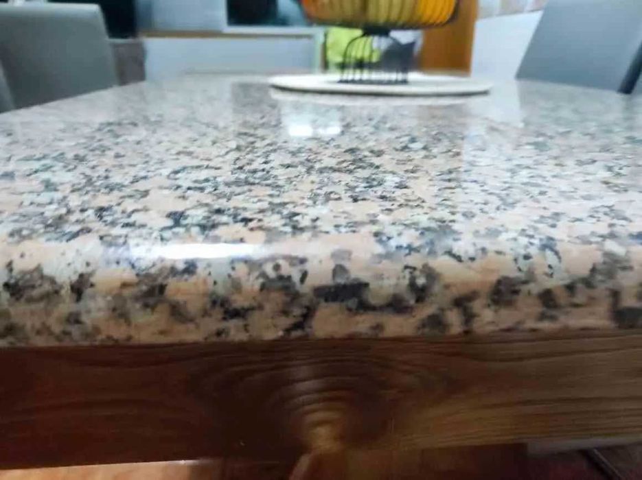 Granite Table (Pink) with Brown Base – Disassemblable64752035604609123