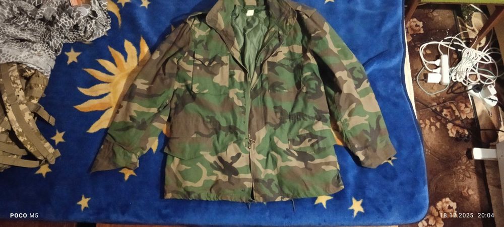 Куртка М-65 Woodland з підстібкою | Розмір L Regular | Комплект