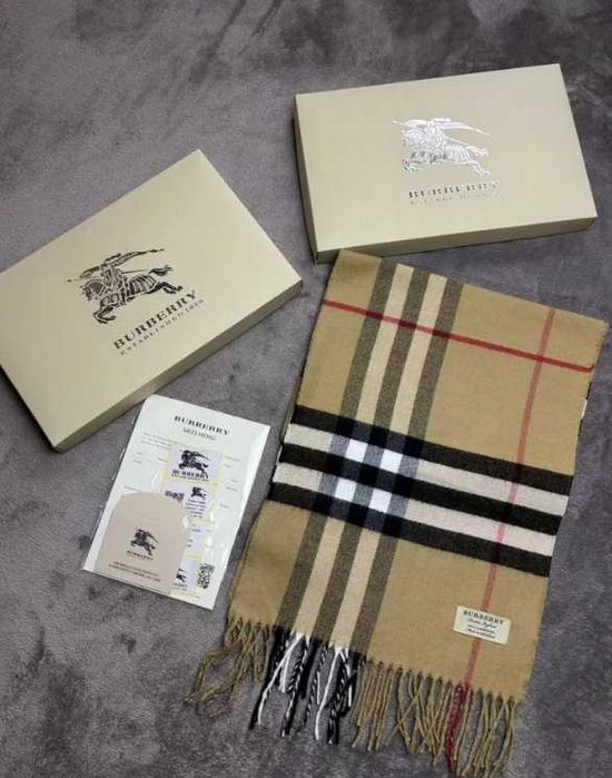 Burberry Шарф в клітинку класичний бежевий Барберрі