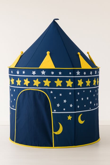 Namiot domek dla dzieci zamek niebieski – idealny do domu i ogrodu