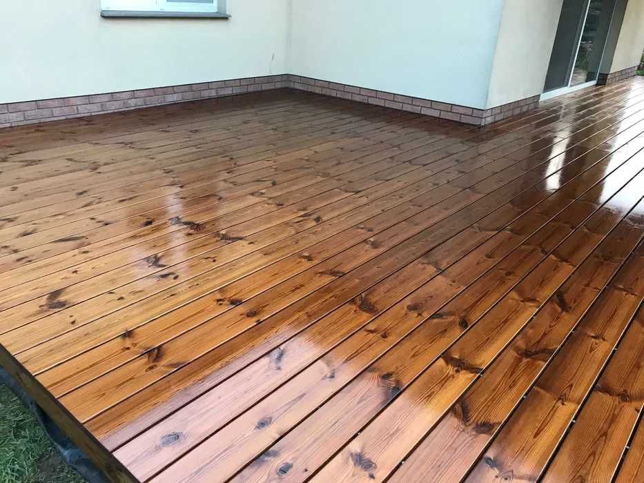 Deska tarasowa thermo sosna 26x140 ryflowana/gładka