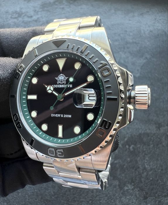 Addiesdive AD2040 Quartz Diver 200M | Miyota Japan | Сталь | часы мужские кварцевые
