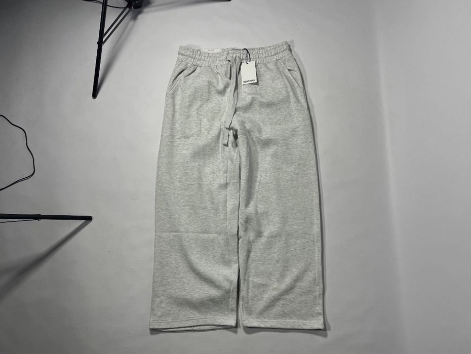 Сірі широкі спортивки Bershka baggy sweatpants штаны серые бершка
