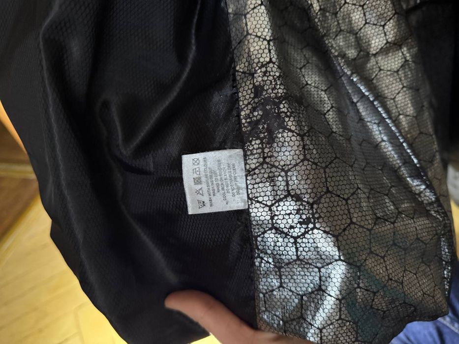 Куртка зимова, чоловіча, чорна, з підігрівом